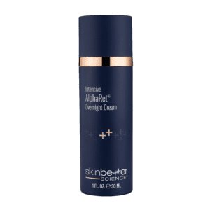 A sleek bottle of SkinBetter science AlphaRet Overnight Cream.