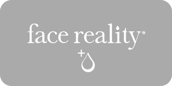 Gray logo with the words