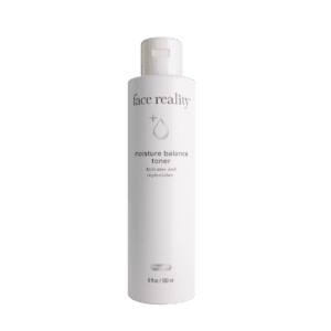 A white bottle of skincare cleanser with minimalistic design.