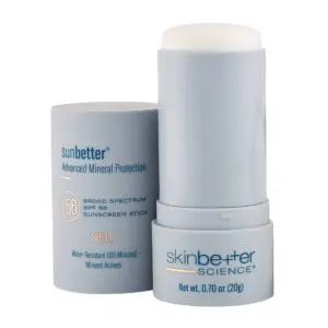 SkinBetter Science Triple Lipid Treatment stick in a light blue container.